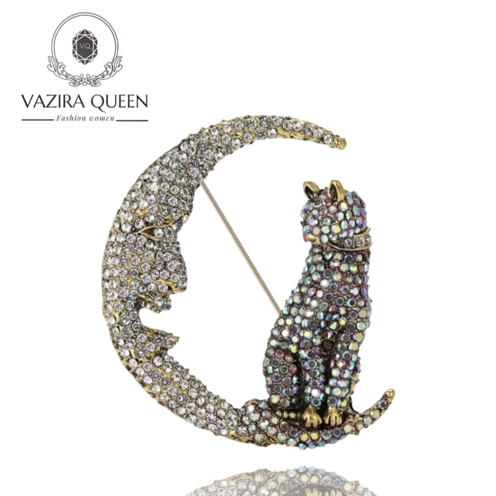 VQ Cat Brooch